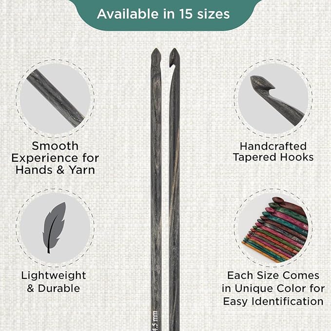 KnitPro Dreamz Afghan/Tunisian Crochet Hook | US Size 7 (4.5mm)