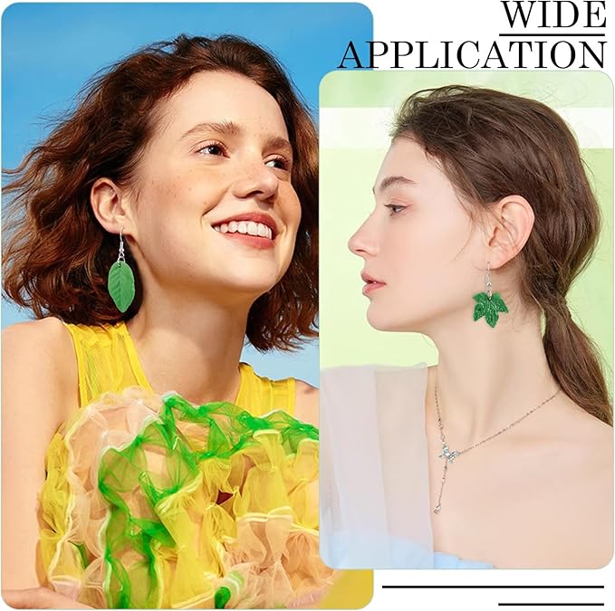 25 Styles Leaf Charms Silicone Molds Resin Mold Assorted Tree Leaves Pendants Resin Casting Molds for Crafts DIY UV Epoxy Summer Spring Earring Keychain Making Supplies