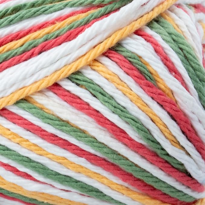 3 Pack 100% Cotton Yarn - Size 4 Medium Weight - Perfect for Crafting, Clothing, Accessories and More!