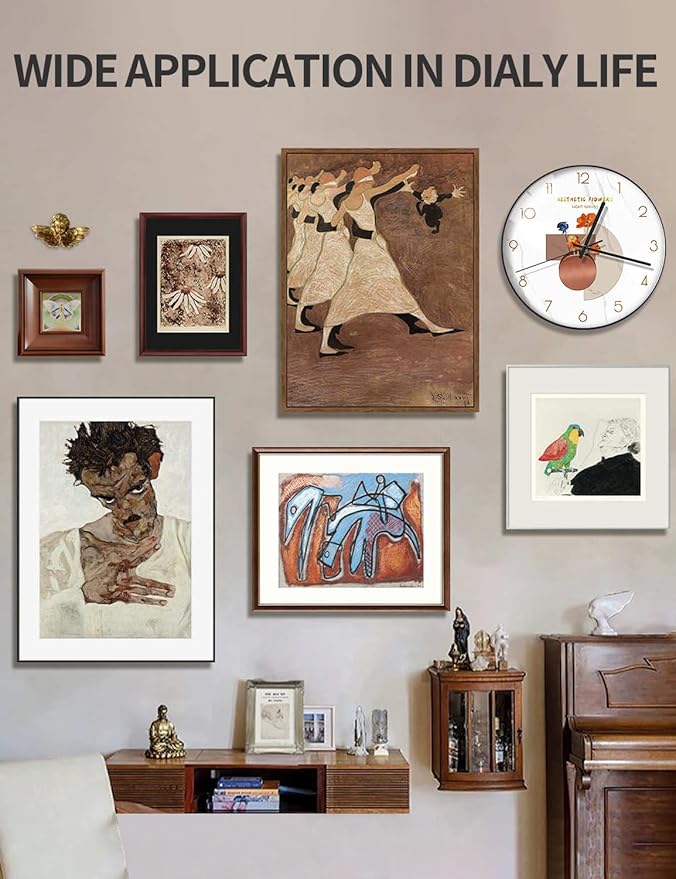 60 Pack Sawtooth Picture Hangers – Small & Heavy-Duty Wall Hanging Kit, 2 Sizes for Photo Frames, Art, Paintings, Canvas Hooks, and Picture Hanging Hardware Gold