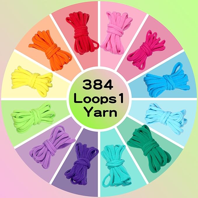 HABSKT Creative Weaving Loom Kit, DIY Arts & Crafts for Kids and Adults, Makes Potholders and Bags, Ideal Birthday Gift for Girls Ages 6-12