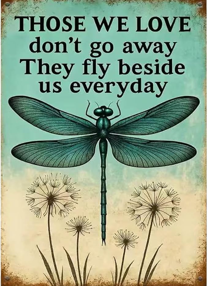 GEMFAMILY 5D Diamond Art Kits for Adults, Dragonfly Dandelion Diamond Painting Kits for Beginners,DIY Round Full Drill Diamond Painting Kits for Home Wall Decor 12 x 16 Inch