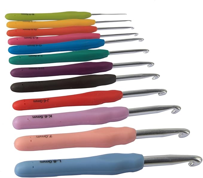 Teamoy Ergonomic Crochet Hook Set,12Pcs Large Crochet Hooks for Arthritis and Beginners, Smooth and Comfortable