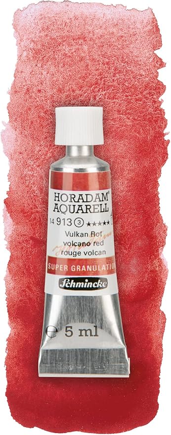 Schmincke Horadam® Aquarell, Super Granulation Trio Vulcano, 5 ml Tubes, 74 890 097, Cardboard Set, Very Strong Granulating colors, Finest, Super Granulating Watercolors