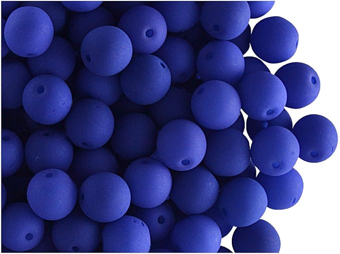 SCARA 200 pcs Czech Glass Round Beads 0.24 inches (6mm), NEON (UV Active) Glass Beads for Jewelry and Bracelets Making, Beads for Bracelets, Bead kit MEGA Mix