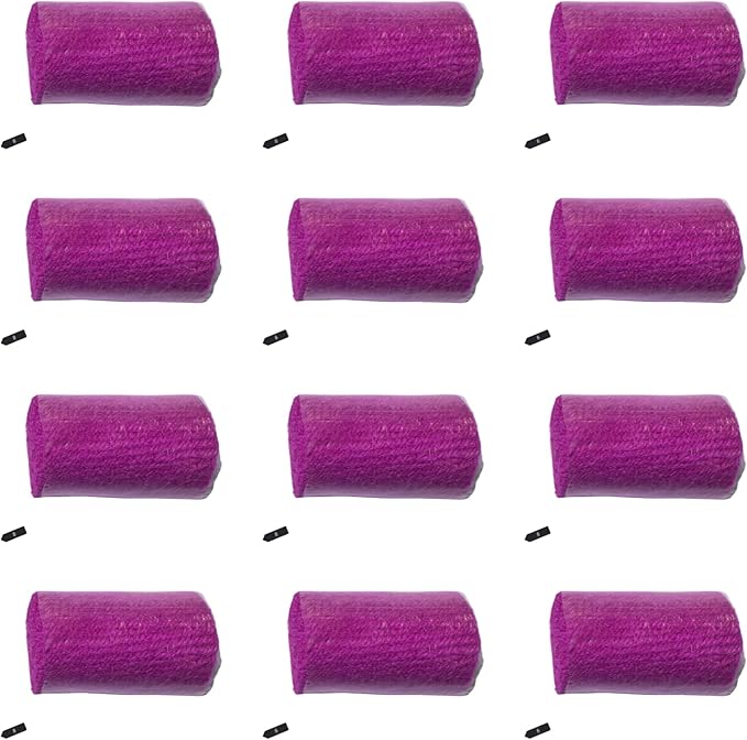 Yglnden 12 Rolls Latch Hook Kit Colorful Yarn Bundles Cut Rug DIY Latch Hook Yarn for Handmake Craft Sewing Knitting for Adults (Rose#08)