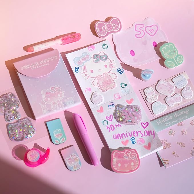 Horizon Group USA Hello Kitty 50th Anniversary Mini Collectible Stationery Set