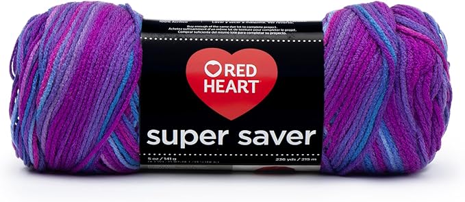 Red Heart Super Saver Yarn - Grape Fizz
