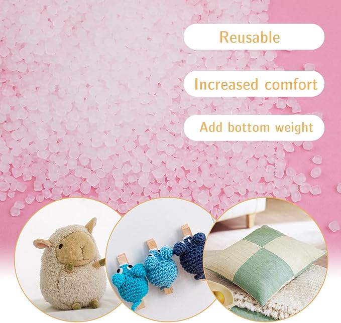 2.2lb Stuffing Beads, Weight Stuffing Beads, Craft Stuffing Beads, Rubber Filler Beads for Weighted Stuffed Animal - 1000g