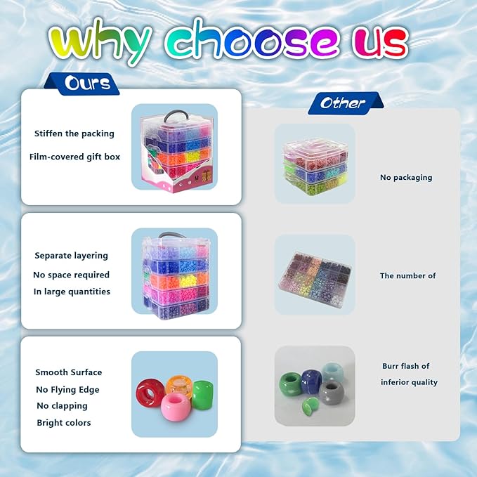 5700Pcs Pony Beads Bulk,30 Colors Rainbow Kandi Bead for Hair Braiding Friendship Bracelet Making Kandi Jewelry Key Chains DIY Crafts Chirstmas Gifts