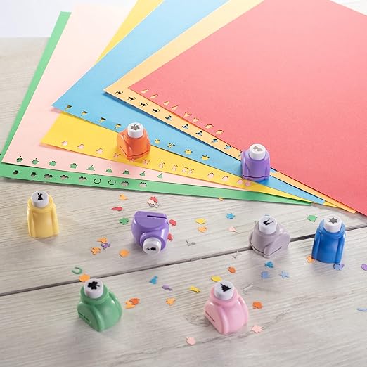 Every Occasion Year Round Scrapbook Paper Holiday Punchers- 40 Unique Designs for Easter, Birthdays, 4th of July, Halloween & More- DIY Confetti for Holiday Cards, Invitation, Decoration Making
