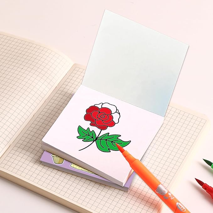Mini Coloring Book for Adults, 2-Pack Travel Small Coloring Books, Pocket Size Adults Relaxation Coloring Books Stress Relief Adult Mini Coloring Book (Princess & Happy Birthday)
