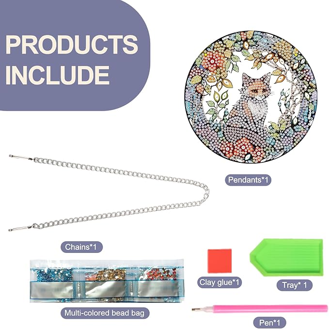 TDFERAN Diamond Painting Pendant Fox DIY Gem Art for Ornament Kits Window Pendant Diamond Art Kits for Adults for Shaped Diamond Wall Hanging in Living Room Dorridor Hanging for Wall Home Decor