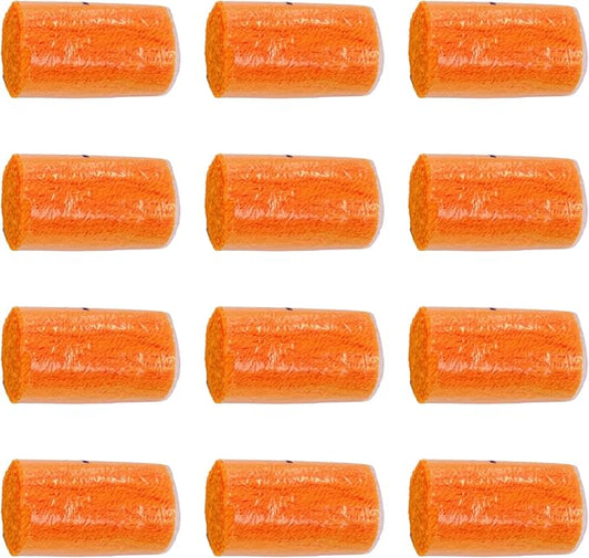 Yglnden 12 Rolls Latch Hook Kit Colorful Yarn Bundles Cut Rug DIY Latch Hook Yarn for Handmake Craft Sewing Knitting for Adults (Orange #17)