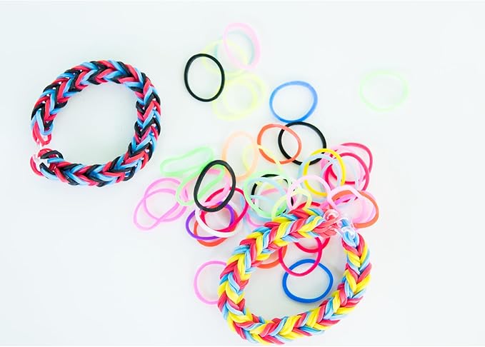 DDCOWP 11000+ Rubber Band Bracelet Kit, Loom Bracelet kit，DIY Bracelet Making kit，Loom Bead Bracelet kit,28 Colors,Best Gifts for Birthday and Christmas with