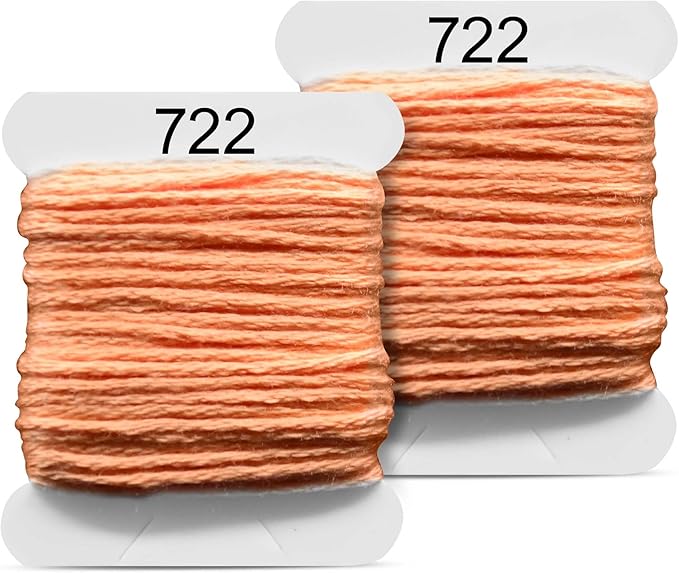 Embroidery Floss Kit and Refills - Cotton Threads - DMC Color Coding for Cross Stitch, String Crafts, Friendship Bracelets