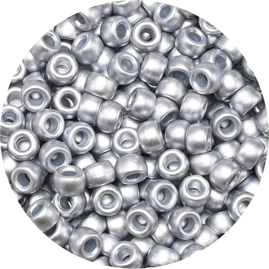 eppingwin beads and bead assortments (1000 pony beads-silver solid)…