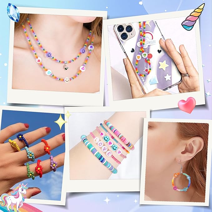 ZOOI Bracelet Making Kit for Girls, Friendship Charm Bracelet Making Kit, Arts and Crafts for Kids Girls Ages 8-12, Girl Toys Age 6-8, Jewelry Making Kit, Crafts Gifts for 6-12 Year Old Girl