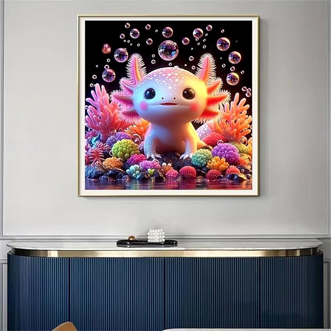 Salamander Stamped Cross Stitch Kits for Adults Beginner, Counted Cross Stitch Kits Printed Stitching Cute Patterns Dimensions Needlepoint Art Crafts Embroidery Kits for Adults