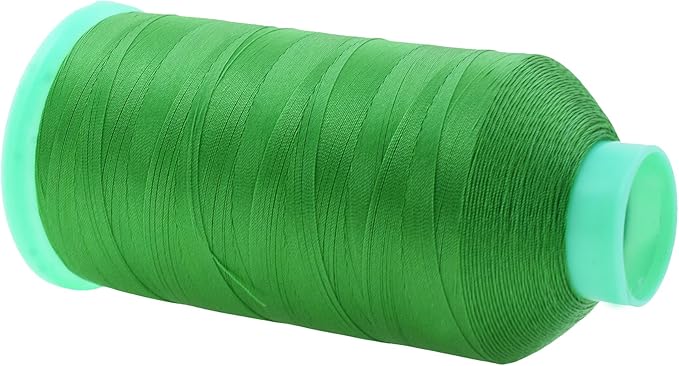 Mandala Crafts Size 46 210D T45 Bonded Nylon Thread - Green 2843 YDs Tex 45 Heavy Duty Sewing Threads for Leather, Jeans, Weaving, Outdoor Marine Upholstery