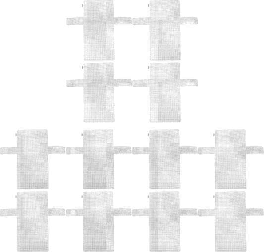 EXCEART 12 Pieces Mesh Clear Plastic Canvas Sheets Crossbody DIY Sewing Kit Form Cross Stitch Kits for Making Handmade Purse Bag Crafting, Yarn, Knit and Crochet Projects Accessory