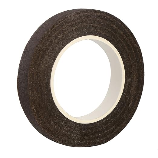 DECORA 1/2" Wide 4 Rolls Brown Coffee Floral Stem Wrap Tapes for Wedding Bouquets,Flower Pens and Artificial Flower Decorations