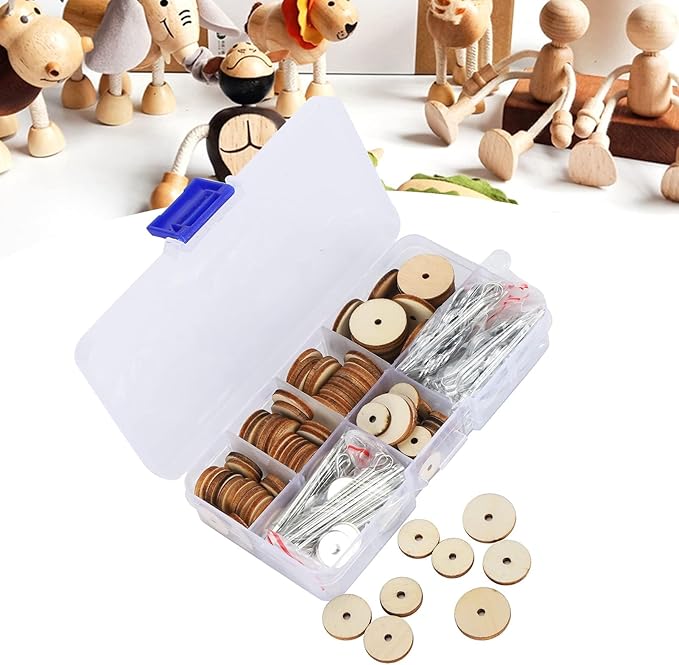 KooingTech Doll Joints, Craft Joint Doll Making Supplies 50 Sets Doll Movable Joints with Storage Box, Toy Joints Compatible with Teddy Bear Craft Doll Joint 12 14 16 18 20MM