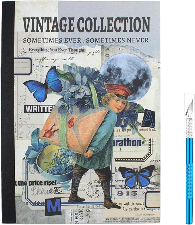 Vintage Washi Sticker Book Ephemera for Junk Journals,800+ Journaling Stickers for Scrapbooking Supplies, Collage, DIY Crafts Arts Decorative 24 Sheets