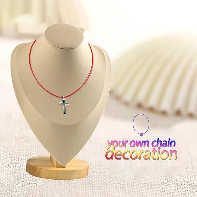 Necklace Cord, YGDZ 100pcs Waxed Necklace Cord Bulk with Clasp Necklace Rope String for Necklace Bracelet Jewelry Making Accessories, Multicolor(Thickness 1.5mm)