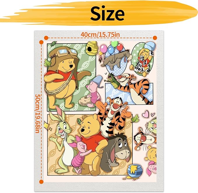 JYLMOOD Paint by Number for Adult Kits, DIY Cartoon Acrylic Oil Painting Kits for Adults Kids Beginners for Home Wall Decor Gifts 16x20 Inch (No Frame)