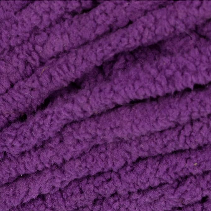 Bernat Blanket Brights Pow Purple Yarn - 2 Pack of 300g/10.5oz - Polyester - 6 Super Bulky - 220 Yards - Knitting/Crochet