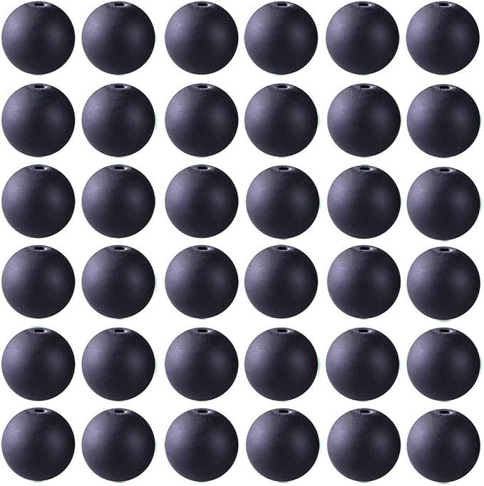 Natural Stone Beads 100pcs 8mm Matte Black Onyx Agate Dull Polish Round Real Stone Beading Loose Gemstone DIY Smooth Beads for Bracelet Necklace Earrings Jewelry Making (Matte Black Onyx, 8mm)