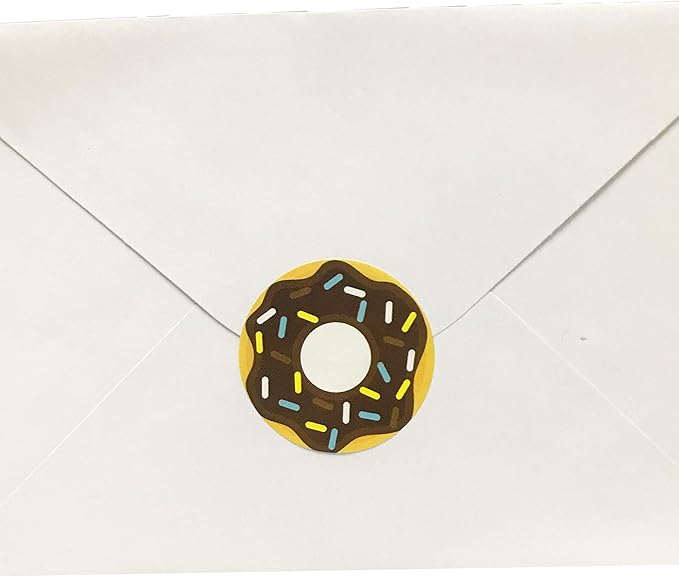 donut stickers sheets set, 1.5" - 20 sheets, 200 stickers