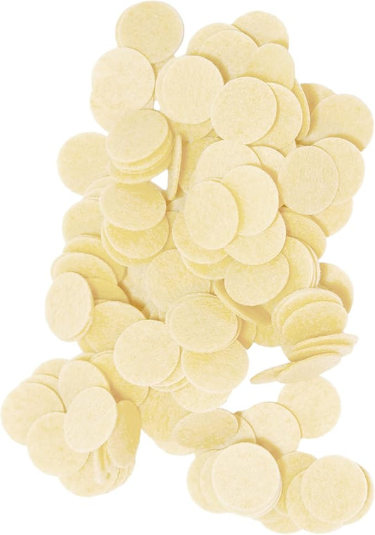 Playfully Ever After Cream Stiff Felt Circle (1.5 inch - 94pc)