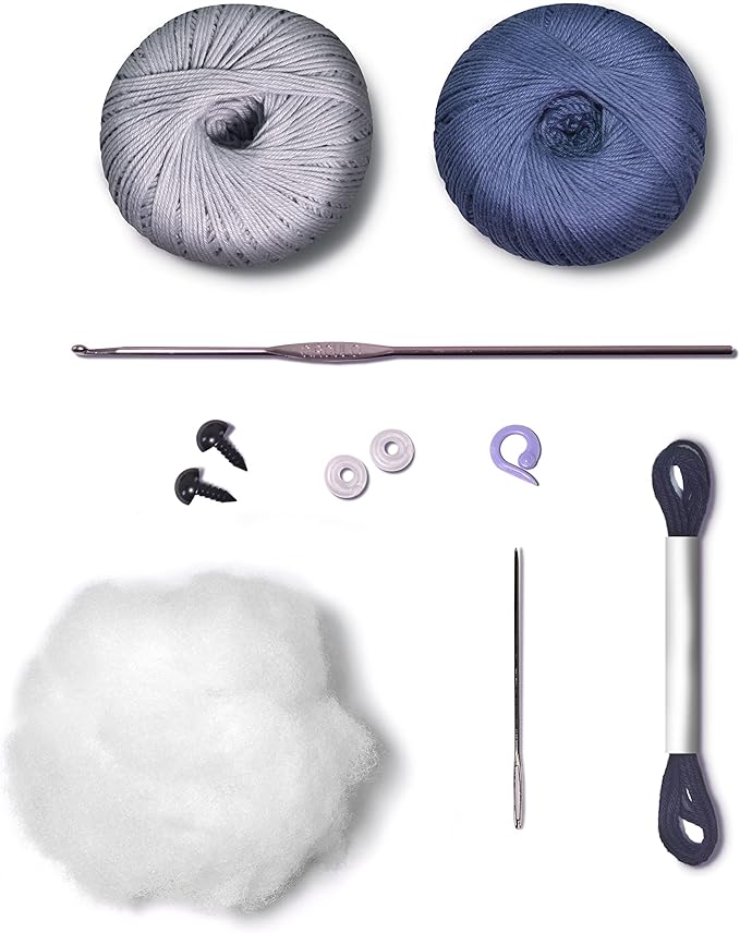 Círculo Amigurumi Crochet Kit - Animal Ball - All Included, Easy Instructions - Crochet Kit for Beginners - Crochet Set - Animal Crochet Kit, Premium Amigurumi Yarn for Crocheting – Dog