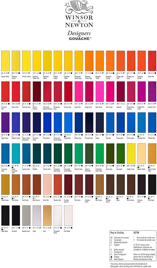 Winsor & Newton Designer's Gouache, 14 ml (0.47oz) tube, Perylene Violet