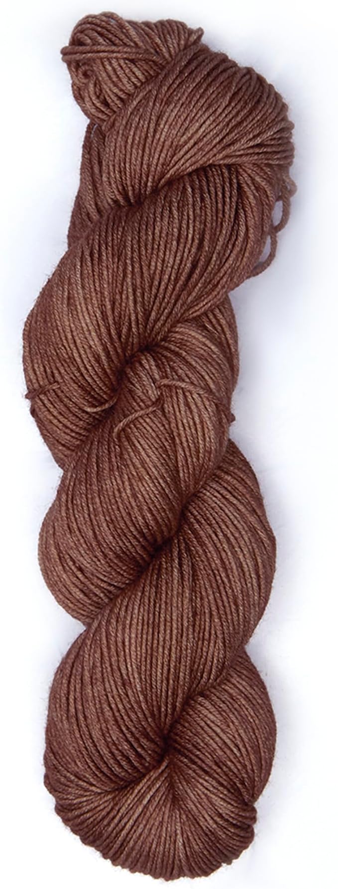 Superwash Merino Wool Yarn for Knitting & Crocheting - Premium Hand Dyed Yarn, 100gr, 240 Yards, Dk Weight - Luxurious, Soft & Durable Brown Yarns