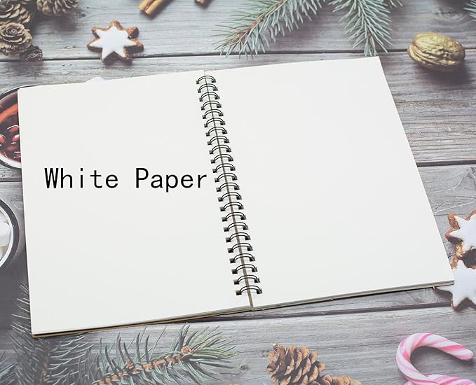5 Pcs A5 Sketchbook, Spiral Sketch Pads, 30 Sheets (60 Pages) 120 GSM Thicken Paper, for Art Painting and Drawing (A5)