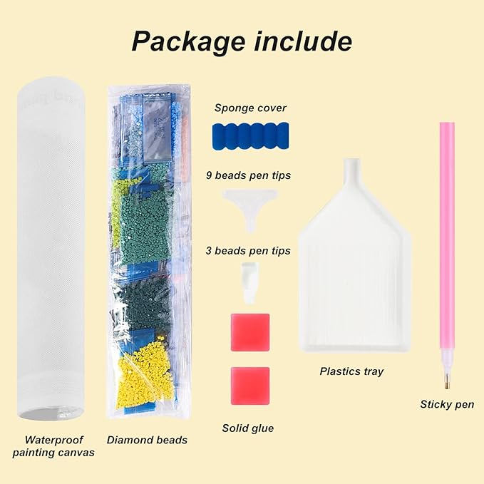 hill froeistung 5D Colorful Angel Diamond Art Painting Kits for Adults,Moon,Flower Diamond Art, DIY Full Drill Genie Diamond Art Painting Set for Home Wall Decor Gifts (12X12 inch)