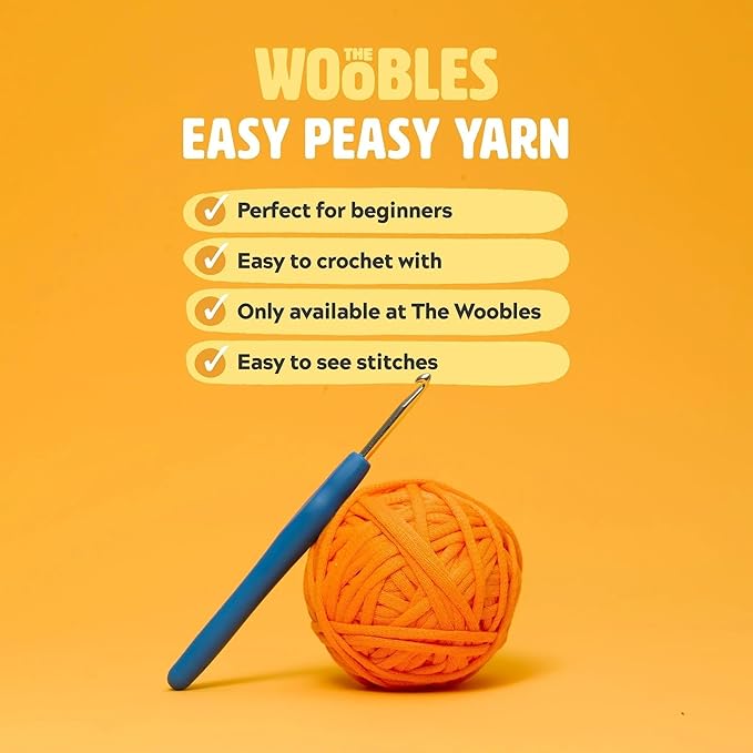 the woobles crochet kit for beginners - easy arts and crafts knitting & crochet animals kit as seen on shark tank - felix the fox