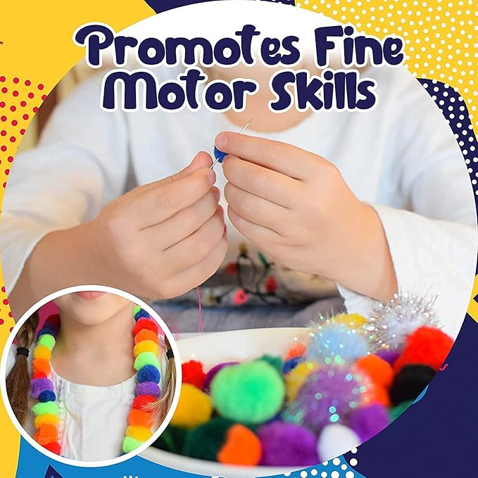 FUNZBO Arts and Crafts Supplies for Kids - Easter Crafts Kits with Pipe Cleaners, Construction Paper, Pom poms Googly Eyes, Crafts for Kids Ages 4-8, School Craft Projects, Birathday Gifts for Girls