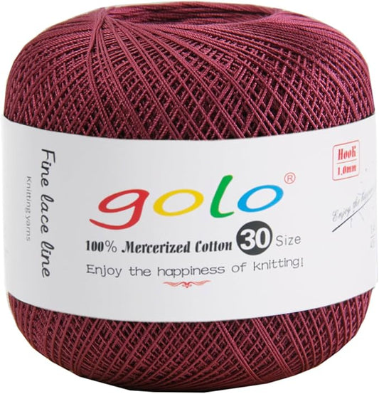 golo Crochet Thread Crochet Yarn for Hand Kniting Tatting Yarn 216