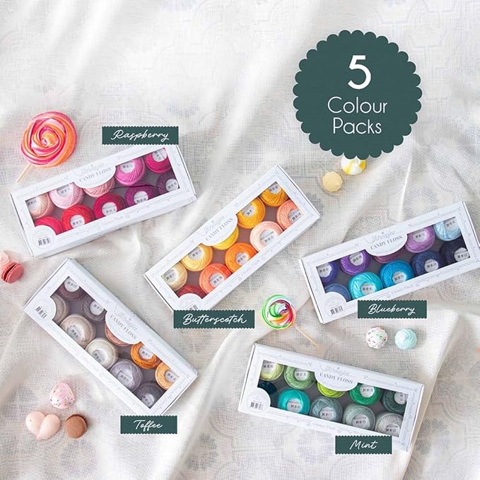Scheepjes Candy Floss Color Pack 10 x 20 g - Earl Grey