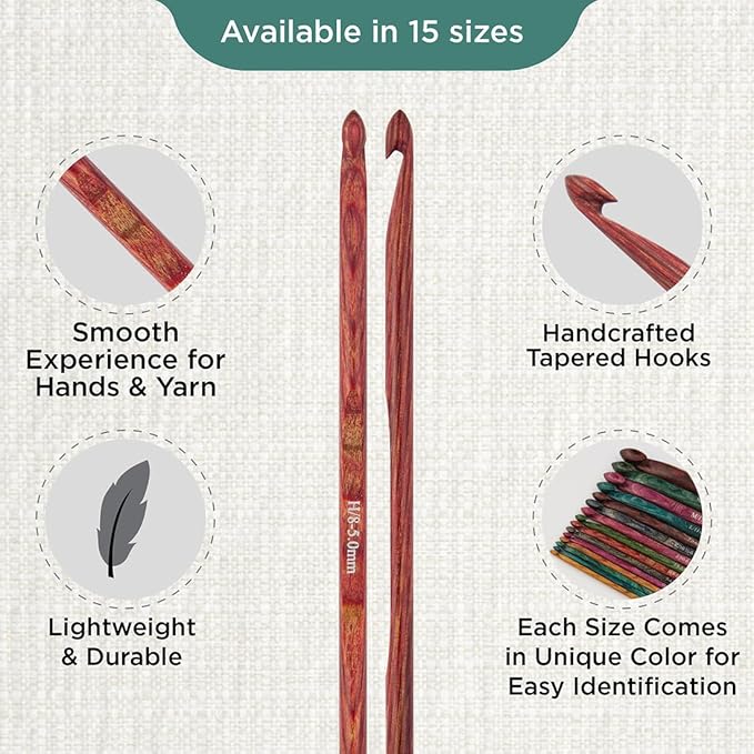 KnitPro Dreamz Single-Ended Crochet Hook | US Size H (5mm)