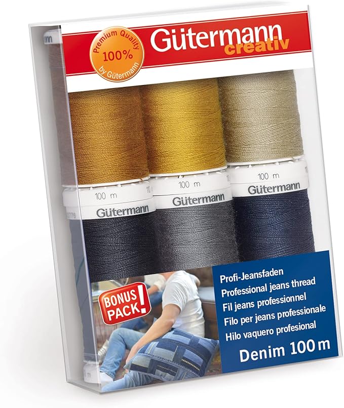 Gutermann Thread Denim 6 SPLS Denim Multicoloured