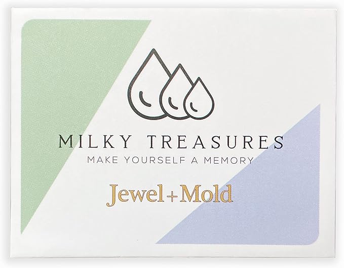 Milky Treasures Crown Necklace DIY Breastmilk Jewelry Making Kit | 18mm 925 Sterling Silver Pendant | Breastfeeding Keepsake | New Mom Gifts | Baby Shower Registry | Lactation [Only Necklace + Mold]