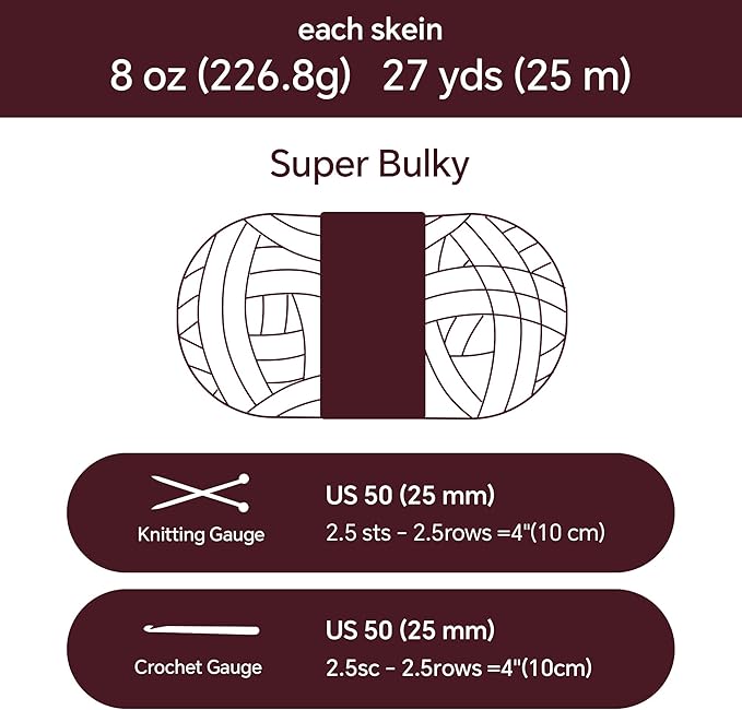 BALAPET 8 Pack Chunky Chenille Yarn for Crocheting & Knitting, 27yds 8 oz Each Skein Soft Fluffy Kitting Yarn Set, Thick Velvet Plush Yarn for Handcrafts Weaving Making Blankets, Burgundy Red