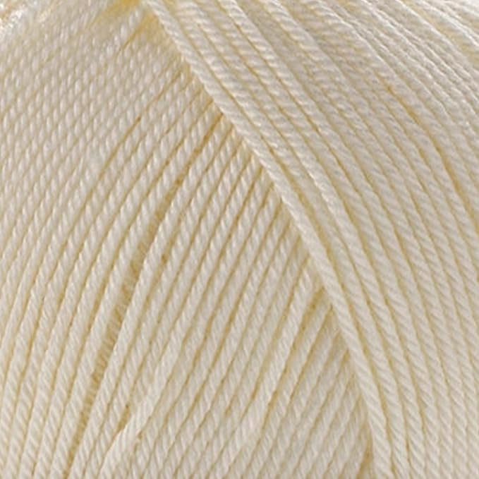 Silky Touch Acrylic Yarn - Soft Sport Weight Yarn for Crochet & Knitting - 100g / 383yds - 100% Microfiber Acrylic - Lightweight Fine Smooth Yarn(Brown - Cream, 2 Skeins)
