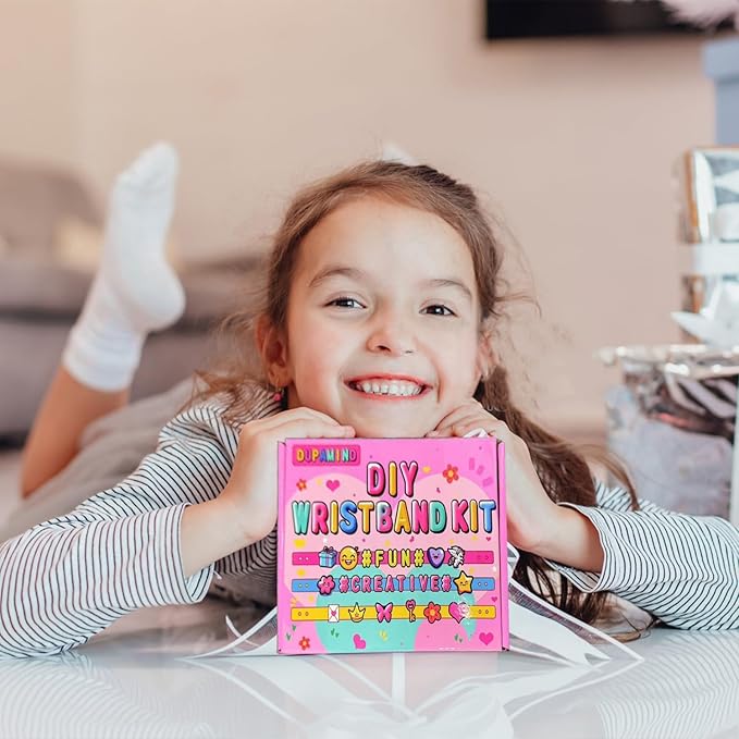 dupamind friendship bracelet making kit for girls, christmas gifts art & craft kits for kids, diy jewelry making kit, birthday present for ages 4-12, toy for age 4, 5, 6, 7, 8, 9, 10, 11, 12 years old
