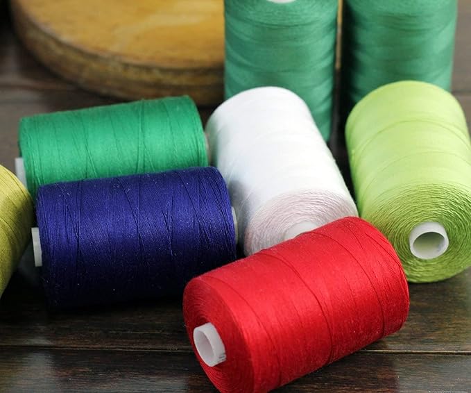 Threadart 100% Cotton Thread | for Quilting, Sewing, and Serging | 1000M Spools 50/3 Weight | Peach 703